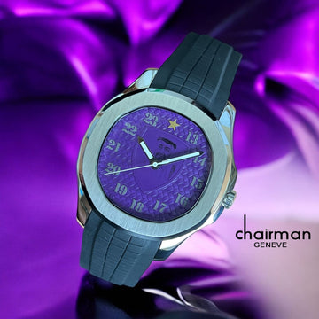 Chairman Geneve Blue Strap Blue Dial Twenty Four Hour Ladies Luxury Watch