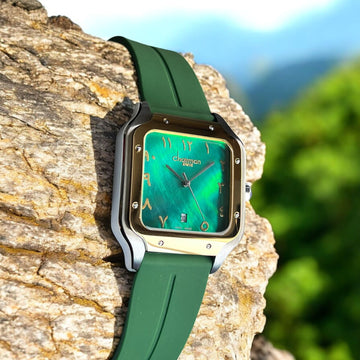 Chairman Geneve Arabic Dated Green Gents Watch