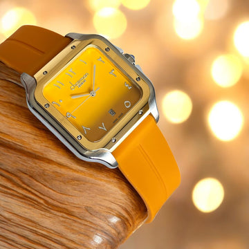 Chairman Geneve Arabic Dated Orange Gents Watch