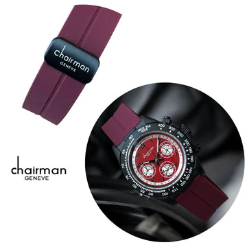Chairman Geneve Maroon Dial Maroon Strap Unisex Watch