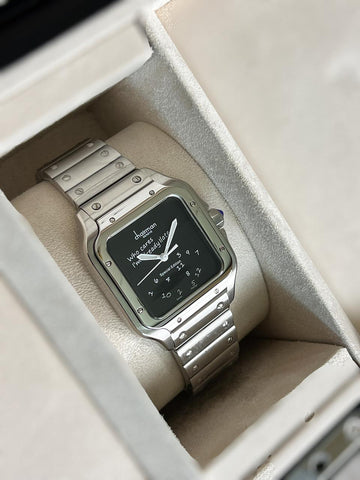 Chairman Geneve Special Edition Black Dial Silver Chain Gents Watch
