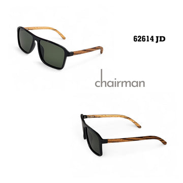 Chairman Luxury 62614 JD Wooden Type Frame Black Sunglass
