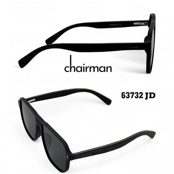 Chairman Luxury 63732 JD Unisex Black Sunglass