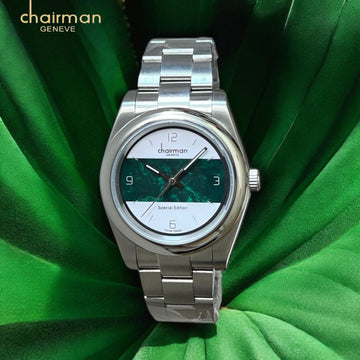 Special Edition Chairman Geneve Mixed Color Dial Silver Strap Ladies Watch