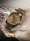 Chairman Golden Chain Strap Luxury Men Watch