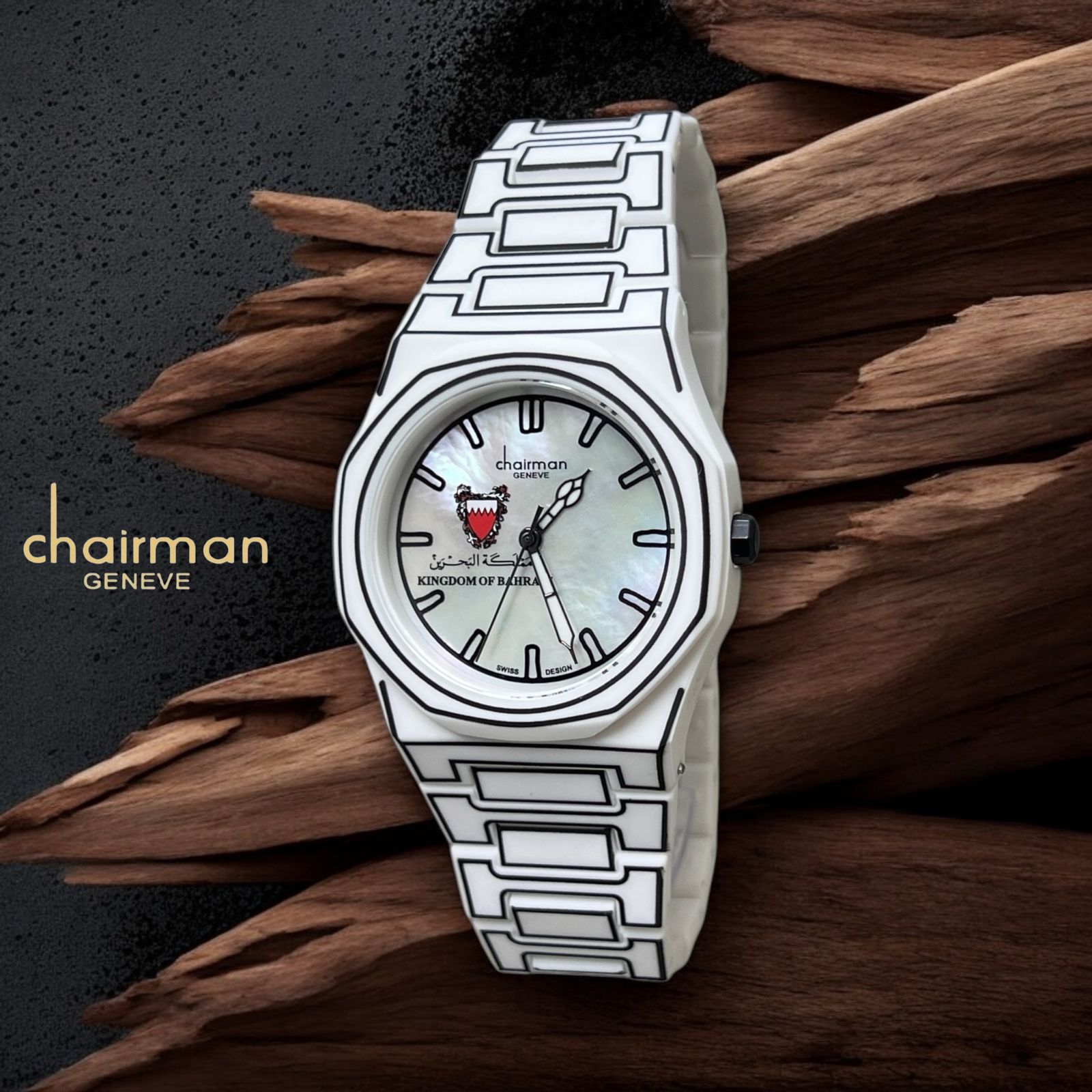 BAHRAIN Edition Chairman Geneve Poly Carbon White Gents Watch