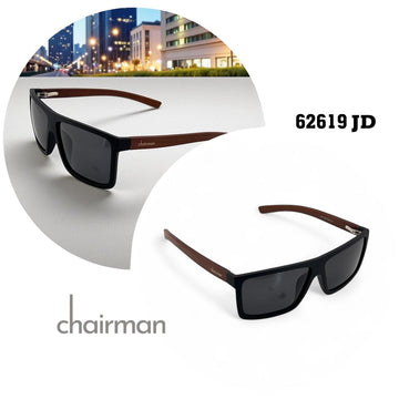 Chairman 62619 JD Luxury Brown Frame Black Unisex Sunglass