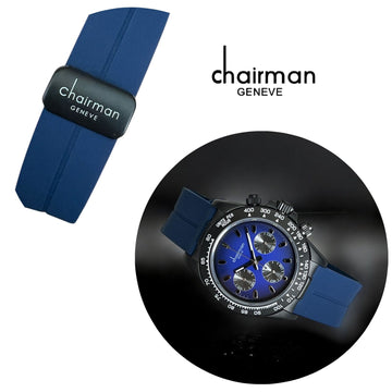 Chairman Geneve Blue Dial Blue Strap Unisex Watch
