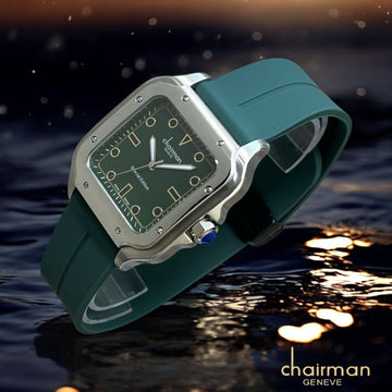 Chairman Geneve Special Edition Green Dial Green Strap Gents Watch