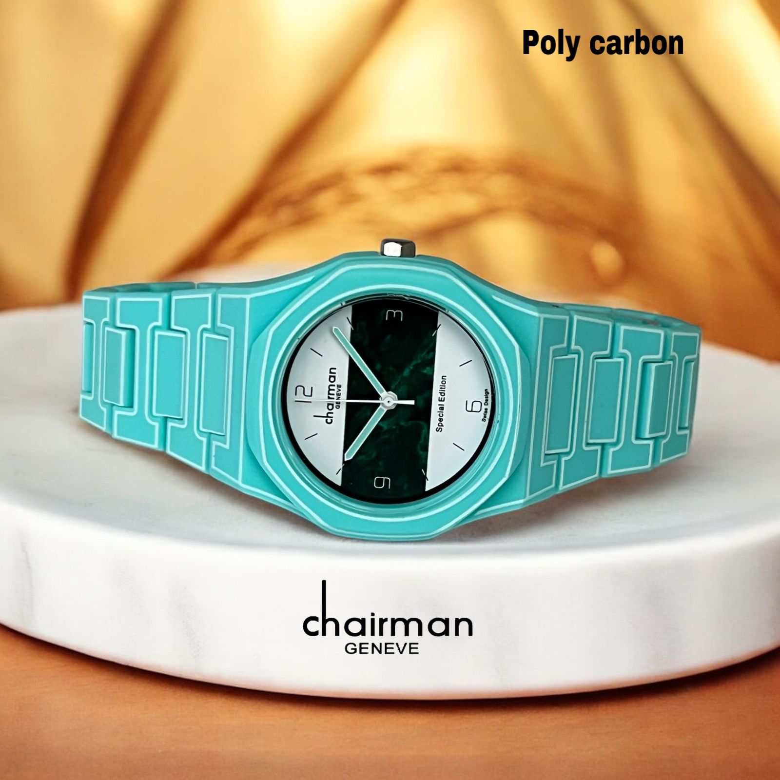 Chairman Geneve Special Edition Multi Color Dial Sky Blue Poly Carbon Watch