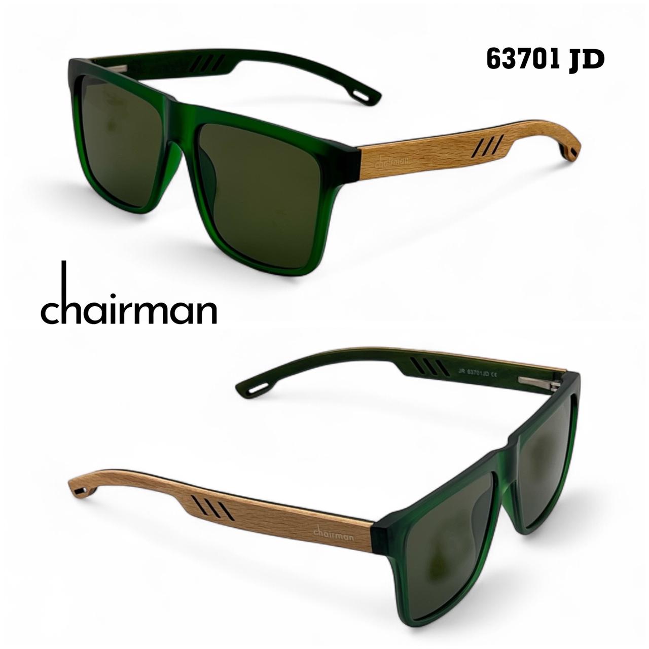 Chairman Luxury 63701 JD Unisex Wooden Frame Green Sunglass