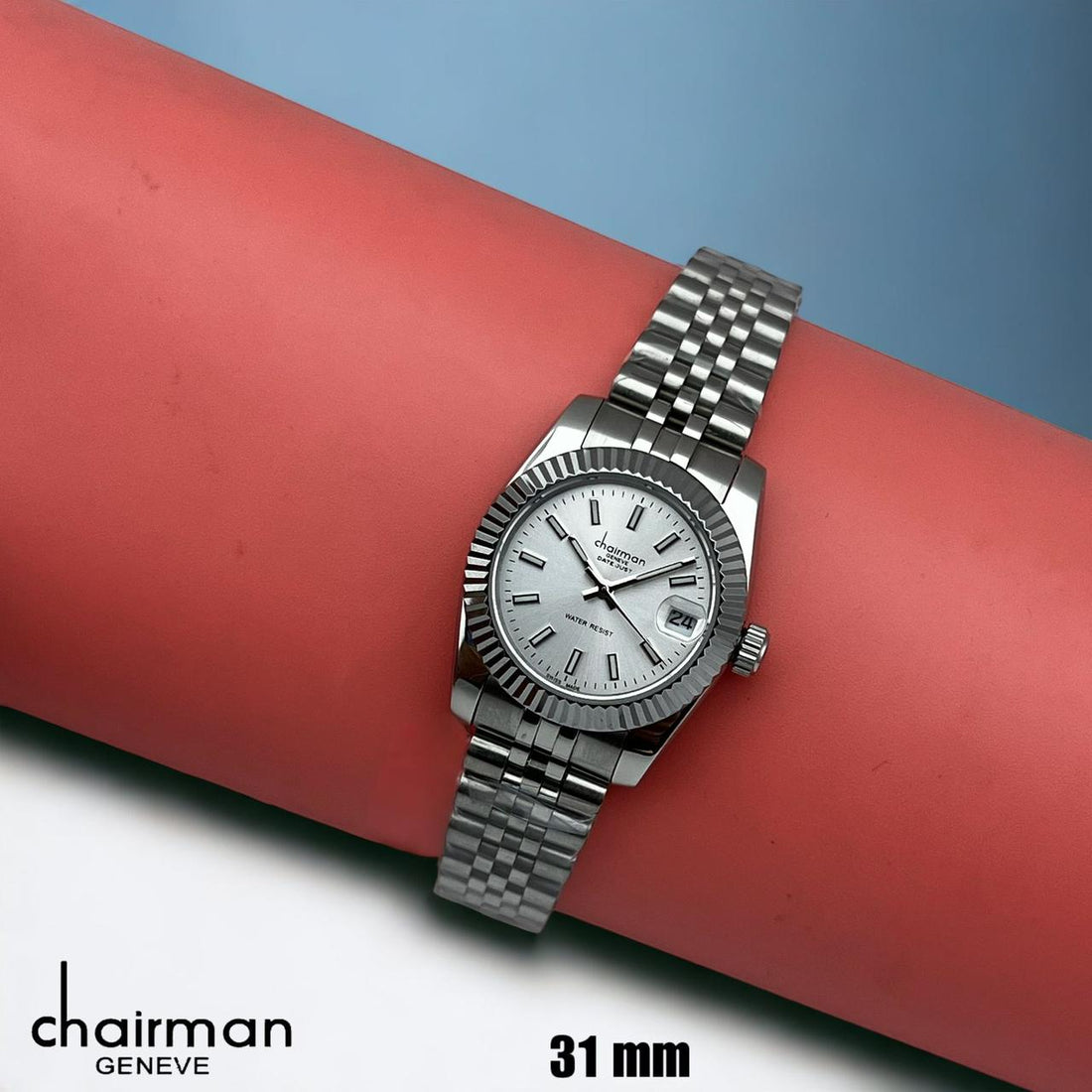 Chairman Silver Chain White Dial Ladies Luxury Watch