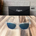 luxury sunglass with blue shade lence