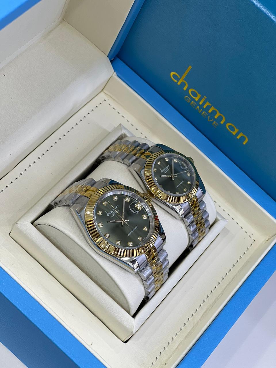 combo gift rolex style watches