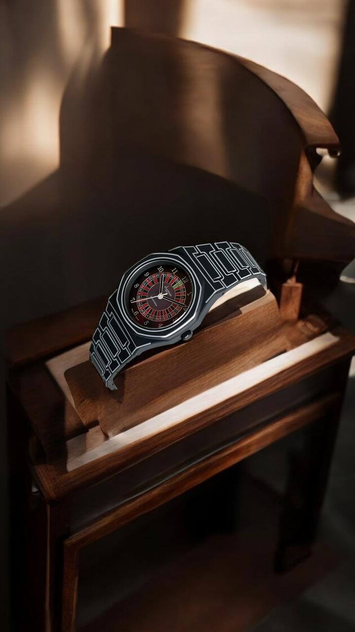 Special Edition Chairman Geneve Black Poly Carbon Gents Watch