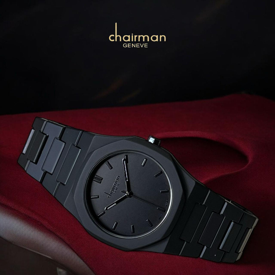Swiss Design Chairman Geneve Black Gents Watch