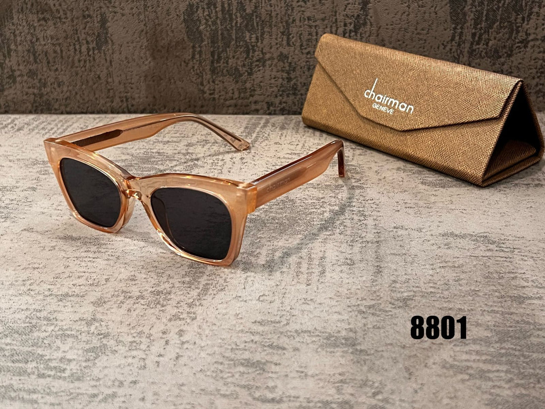 UV Protected Luxury Sunglasses With Brown Frame