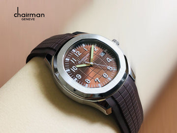 Chairman Brown Strap Quartz Watch with Brown Dial For Men