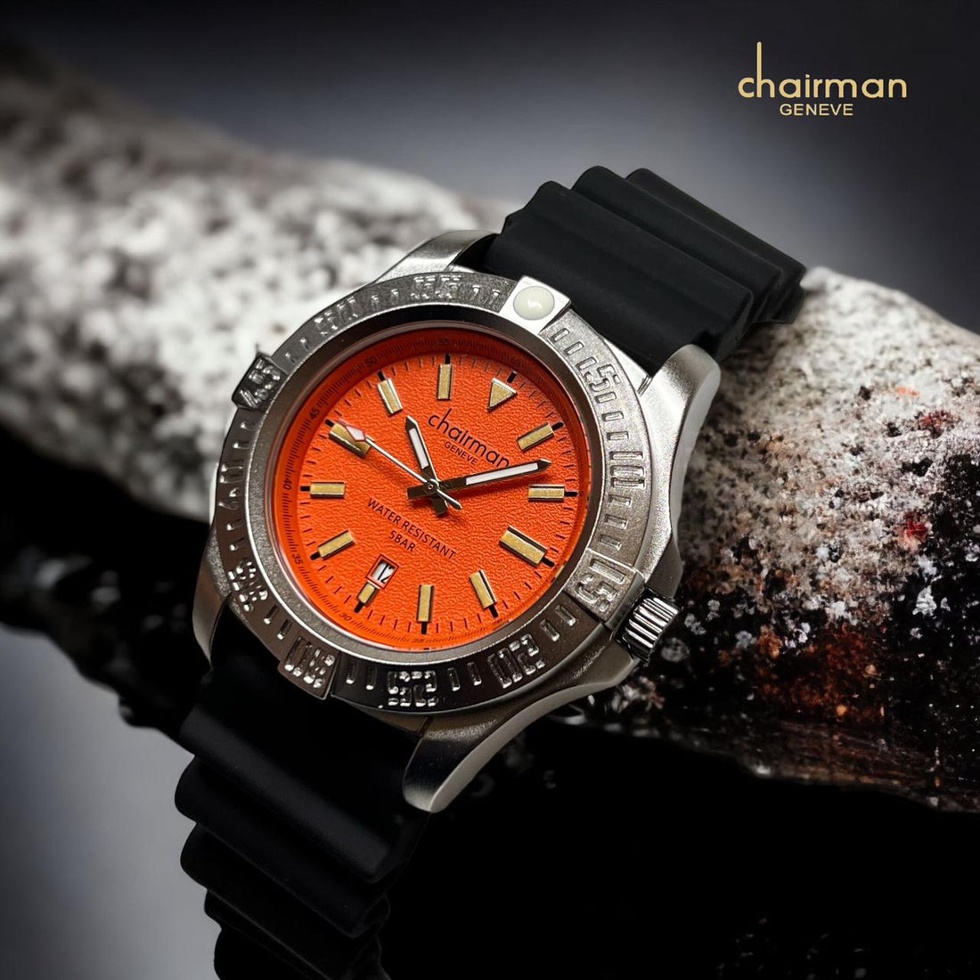 orange dial watch uae