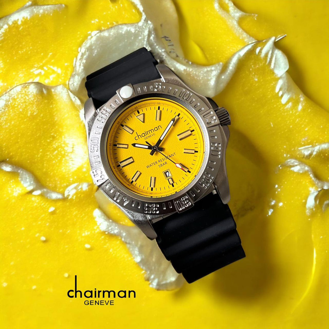 yellow dial chairman watch