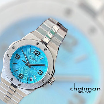 Chairman Pearl Blue Chain Strap Men's Watch