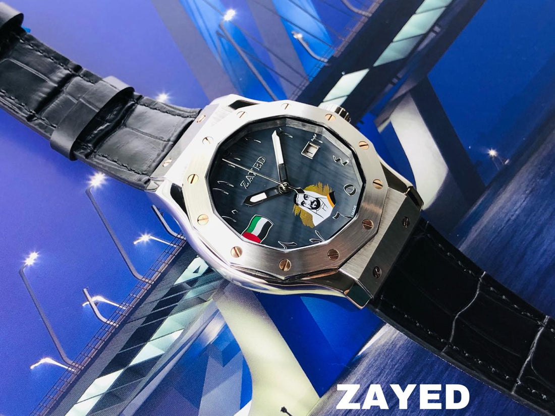 Zayed Metallic Blue Dial And Stylish Strap Men's Watch